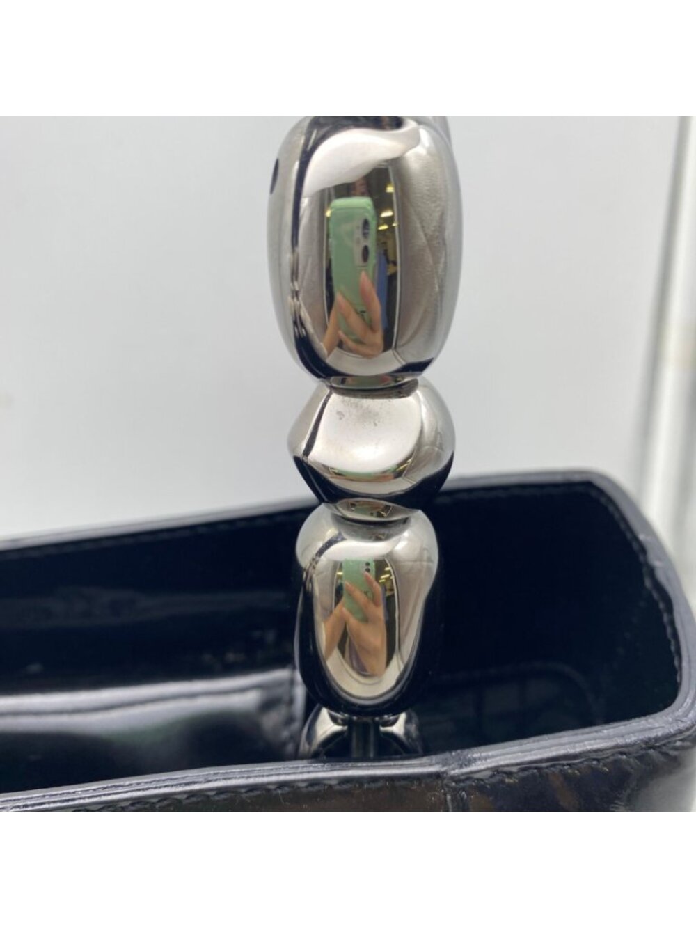 Dior Handbag Maris Pearl Enamel Black - Picture 14 of 15